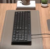 Keyboard kantor berkabel versi bahasa kustom tanpa lampu, Keyboard standar ukuran penuh untuk rumah dan kantor