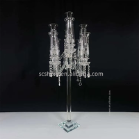Lustre en cristal fait main à 9 bras Hurricane pour mariages et lieux de réception de Noël, banquet de luxe