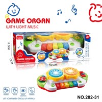 Instrument Musique Jouet De Poche 2 en 1 Enfants Coloré Flash Multi-fonction Piano Jouet Clavier Électronique Piano Jouet Pour Bébé