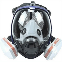 Futureshield 6800 Respirator Setengah Wajah 2-Lapisan yang Dapat Digunakan Kembali, Masker Gas Pengaman Anti-Kimia dengan Katup Ekshalasi, Bahan Silikon