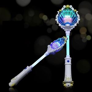 Mainan tongkat sihir anak perempuan, tongkat peri LED sempurna ulang tahun & Ramadan/hadiah wisuda, mainan berputar - Product Image 1