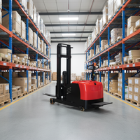 Forklift Stacker Jichuan Berkualitas Baik Tanpa Kaki, Pengangkat Hidrolik Otomatis Kecil, Counterbalance Forklift Stacker Baru Garansi 1 Tahun