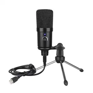 Mikiw — microphone rétro à condensateur avec trépied, pour enregistrement, Studio USB, bureau, vente en gros