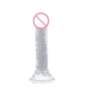 Beliebter Großer Kristall-Silikon-<span class=keywords><strong>Dildo</strong></span>-Vibrator mit G-Punkt-Stimulation Realistisches Weiches Sexspielzeug für Frauen - Product Image 4