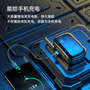 האופנה LED דיגיטלי תצוגת M27 TWS אוזניות HD שיחת חכם אינטליגנטי טביעת אצבע מגע נייד טעינת תיבת אוזניות אוזניות - Product Image 3