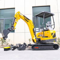 Mini-excavatrice TOROS de 1,8 tonne avec moteur diesel EPA, livraison gratuite, pour usage agricole et domestique, sur chenilles, à vendre