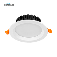 Downlight LED Commercial à Boîtier en Aluminium 4 et 8 Pouces, 3 CCT, 9W, 12W, 30W, 40W, pour Hôtels, Supermarchés et Espaces Commerciaux
