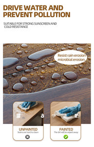 Vernis à bois à base d'eau à faible odeur, résistant aux rayures, transparent <span class=keywords><strong>incolore</strong></span> avec finition <span class=keywords><strong>satin</strong></span>ée - Product Image 4