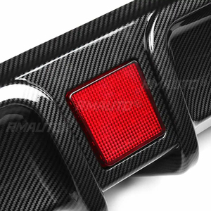 ดิฟฟิวเซอร์หลังคาร์บอนไฟเบอร์ สปอยเลอร์กันชนหลัง ชุดแต่งพร้อมไฟเบรก สำหรับอินฟินิตี้ คิว60 ปี 2017-2022 - Product Image 4