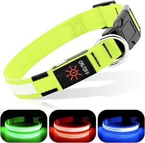 Wholesale Durable Pet <b>Dog</b> LED Head Collar Night Safety Walking Anti-Lost Flashing Waterproof Soft Print USB Rechargeable - Product Image 2
