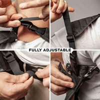 Étui dissimulé en nylon pour sous-bras, double porte-chargeur, sacoche tactique pour ceinture de ceinture pour sports de plein air