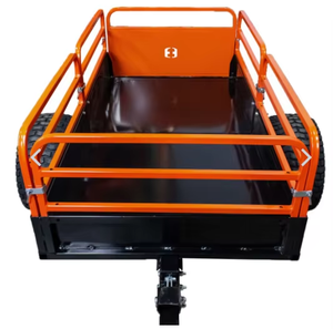Remorque utilitaire à plateau plat robuste pour ATV, conception améliorée sur mesure OEM, polyvalente pour jardin et cour - Product Image 6