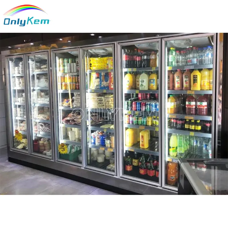Reach In Cooler Display Puertas de vidrio, Walk In Cooler Panels, Walk In Cooler Refrigeration Unit