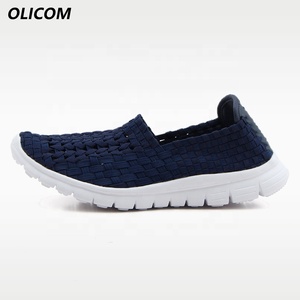 OLICOM <span class=keywords><strong>Scarpe</strong></span> Slip-on da <span class=keywords><strong>Donna</strong></span> con Logo Personalizzato, Tessute a Mano, Tomaia Elastica Traspirante, Suola Flessibile Ammortizzata, Mocassini <span class=keywords><strong>per</strong></span> Passeggiate Casual - Product Image 2