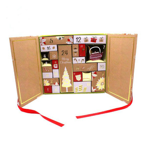 2022 Tùy Chỉnh Giáng Sinh Đếm Ngược Lịch Hộp Quà Tặng 24 Ngày Advent Lịch Với UV Lợi Thế Giấy Tráng Năm Mới Mô Hình - Product Image 1
