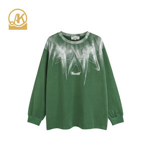 Camisetas de manga larga de <span class=keywords><strong>rugby</strong></span> vintage lavadas con logotipo personalizado <span class=keywords><strong>camiseta</strong></span> de <span class=keywords><strong>rugby</strong></span> con transferencia de diamantes de imitación de gran tamaño - Product Image 3