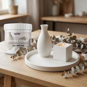 LEQU Happy And Fun – Poudre de gypse blanc en vrac 500g, plâtre de moulage haute pureté pour loisirs créatifs et fournitures de sculpture, vente en gros - Product Image 2