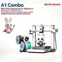 Impresora 3D Bambi Lab A1 Combo, Totalmente Automática, de Alta Velocidad, Multicolor, FDM PLA, con Nivelación, para Tiendas de Impresión, Wifi, Nueva, 1 Año de Garantía