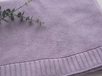 Couverture de bébé douce personnalisée brodée, cadeau de berceau de poussette tricoté en coton souvenir de bébé