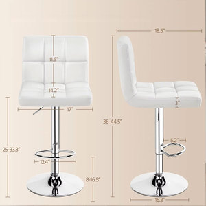 Silla de Bar Giratoria Moderna, Taburete de Bar de Diseño Popular para Barbería, Bar en Casa e Isla de Cocina - Product Image 2