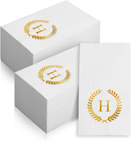Serviettes en papier Airlaid personnalisées 1/8 1/6 avec logo, serviettes de massage en papier imprimées sur mesure pour hôtel