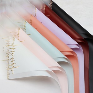 Papier d'emballage floral JOYWOOD <span class=keywords><strong>Heartbeat</strong></span> Jelly <span class=keywords><strong>Film</strong></span>, revêtement double face, imperméable, mat, pour bouquet DIY, artisanat - Product Image 3