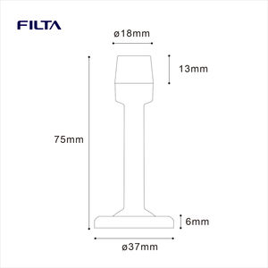 FILTA Butée <span class=keywords><strong>de</strong></span> <span class=keywords><strong>porte</strong></span> en caoutchouc anti-collision, <span class=keywords><strong>design</strong></span> moderne, non perforé, en alliage <span class=keywords><strong>de</strong></span> zinc massif, pour hôtels, écoles - Product Image 6