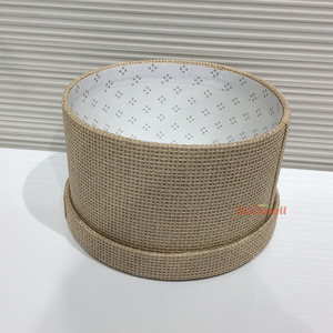 <span class=keywords><strong>Grande</strong></span> boîte à chapeaux <span class=keywords><strong>ronde</strong></span> Beige écologique, boîtes d'emballage de chapeaux rondes personnalisées avec couvercles, vente en gros - Product Image 5
