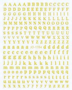 Autocollants pour ongles en forme de lettres de l'alphabet, autocollants 3D auto-adhésifs pour nail art avec 26 lettres majuscules et minuscules pour <span class=keywords><strong>manucure</strong></span> DIY - Product Image 4