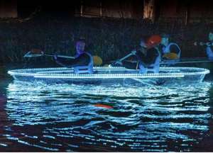 Kayaks transparents Crystal Clear, kayak de tourisme pour 2 personnes, canoë à fond transparent avec lumières LED - Product Image 6
