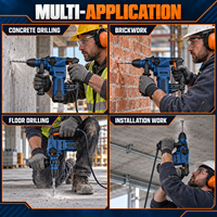 Marteau perforateur rotatif OEM/ODM 850W, puissance 26mm pour perçage du béton, utilisation en construction et bricolage, performance d'impact 4800BPM