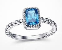 Bijoux de mode à prix compétitifs directement de l'usine QX, bagues en rubis pour femmes, bagues de fiançailles en CZ, bagues fines en argent sterling 925 pour mariage