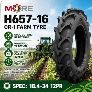 ยางรถไถเกษตร MORE H657-16 18.4-34 กว้าง 467 มม. ยาว 1655 มม. ทนทานต่อการตัดขาด พร้อมยางในใหม่เพื่ออายุการใช้งานยาวนาน - Product Image 1