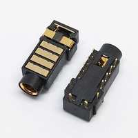 Conector de Alimentación para Auriculares PJ4.5 Chapado en Oro de 4.5 mm, Conector de Reproductor de Radio de 5 Vías, Conector 4.4 de Alta Calidad