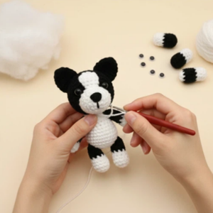 Kit de <span class=keywords><strong>Crochet</strong></span> Girafe Bébé Éléphant Chiot - Bricolage Artisanat Fait Main Fil Doux Crochets <span class=keywords><strong>pour</strong></span> Enfants Débutants Cadeau de Fête Polyester <span class=keywords><strong>Crochet</strong></span> - Product Image 5
