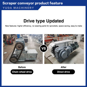 YUDA TGSS16 düşük fiyat Metal <span class=keywords><strong>Spiral</strong></span> zincirli konveyör kemer tedarikçisi taşıma ekipmanları paletler için zincirli konveyör s 12-20 T/H - Product Image 3