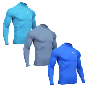 Garantía de calidad Camiseta de manga larga de punto antibacteriana para hombre Camiseta de poliéster de absorción funcional - Product Image 3