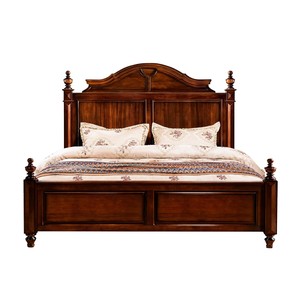 Lit King Size en Bois Massif Sculpté <span class=keywords><strong>de</strong></span> Style Vintage Américain Shengdibojue Premium 1,8 m Lit Double Confortable <span class=keywords><strong>de</strong></span> Luxe <span class=keywords><strong>pour</strong></span> Chambre Principale - Product Image 5