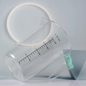 250-300ml PC plastic keuken bakbeker met gegradueerde digitale markering, transparant, met stapelbaar handvat - Product Image 3