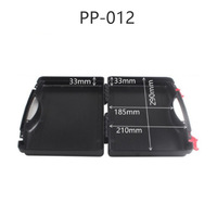 Série de boîtes à outils en plastique rigide PP à grille multi-compartiments, conception à cloisons, boîte de rangement protectrice portable, vente en gros
