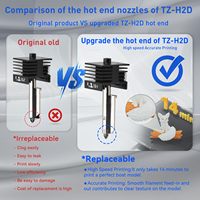 2026 BARU 0.2/0.4/0.6/0.8mm Kit Hotend Onsun H2D Pengganti Cepat untuk Printer 3D Bambu Lab A1/A1 Mini