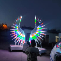 Lumières LED éblouissantes avec ailes lumineuses contrôlables et mobiles pour la décoration extérieure