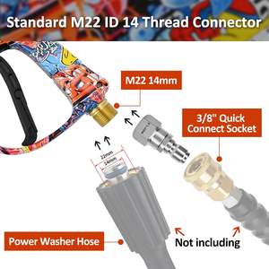 Laveuse <span class=keywords><strong>haute</strong></span> <span class=keywords><strong>pression</strong></span> électrique 4000 PSI en gros d'usine, raccord rapide 1/4 pouce, peinture colorée, pour <span class=keywords><strong>lavage</strong></span> et nettoyage de voitures - Product Image 6