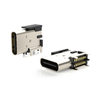 Prise USB4210-GF-A Type C pour USB2.0, double rangée SMT, type drapeau, montage sur carte PCB, 16 broches