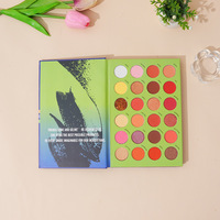 Palette de fards à paupières artistiques en gros 8 couleurs de poudre minérale polyvalentes finition mate/scintillante imperméable 380g maquillage de peau foncée
