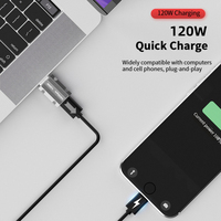 EONLINE 120W USB3.0 vers Type C OTG adaptateur femelle vers USB mâle convertisseur Support 10Gbps transfert de données convertisseur de charge pour PC