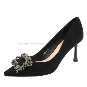 Chaussures à talons hauts pointus à enfiler pour femmes, idéales pour le bureau et les mariages (chaussures de mariée) - Vente en gros - Product Image 6
