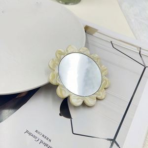 High-End Portable Mini Makeup <b>Mirror</b> <b>Compact</b> Retro Acetic Acid Plate Sunflower Custom Logo Pocket <b>Mirror</b> Girls High Visibility - Product Image 6