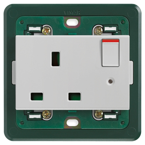 วิมาร์ 2P+T 13A ปลั๊กไฟพร้อมสวิตช์ สีเงิน 8.5x8.6 ซม. - Product Image 1