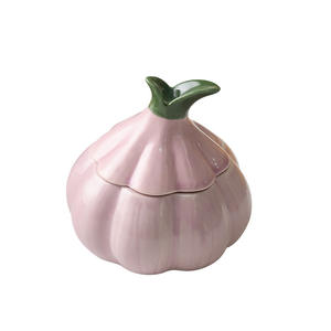 Fabrika yeni mor sarımsak şekilli seramik masaüstü küllük ev veya ofis kullanımı için zarif süsler - Product Image 5